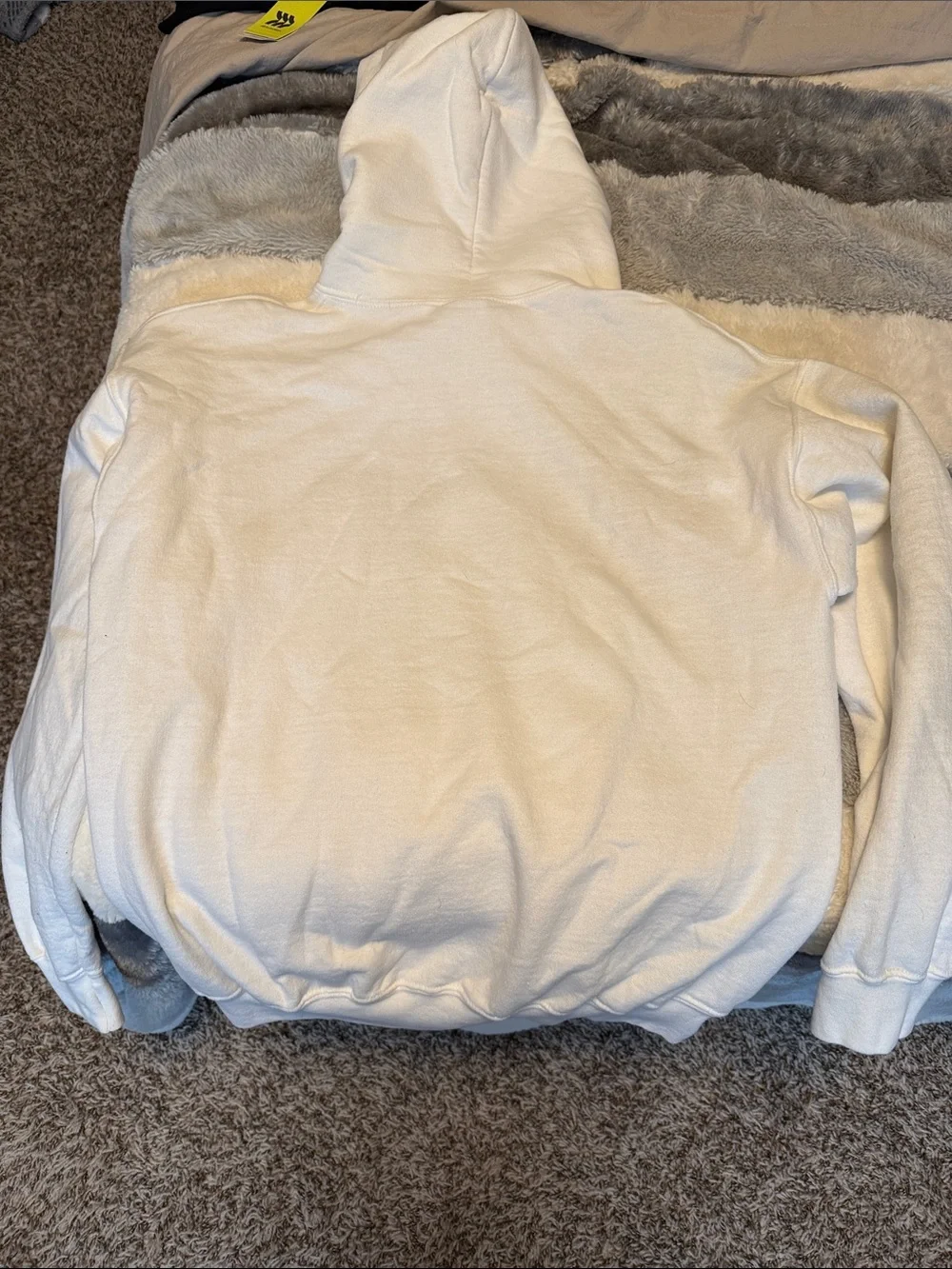 Gildan White Hoodie with Black Food Truck Graphic - Picture 3 of 3